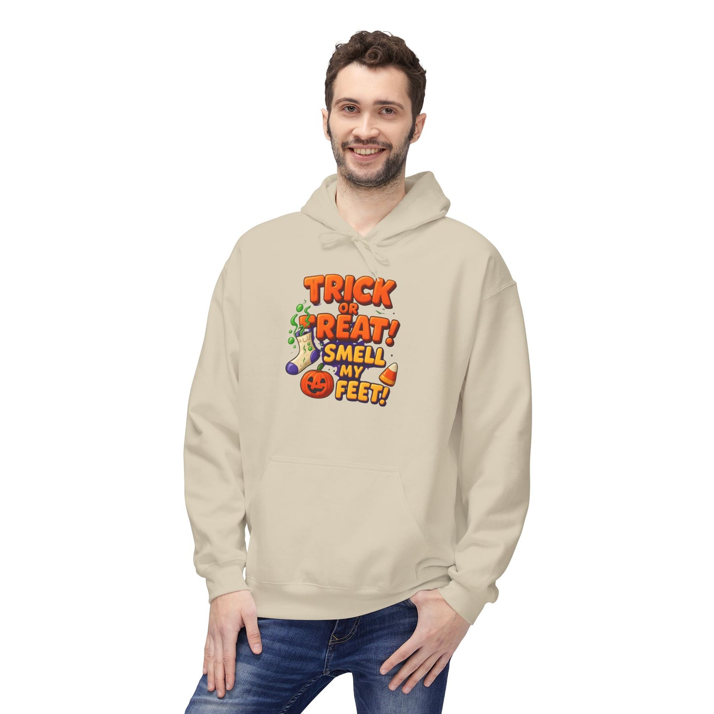 Trick or Treat, Smell my Feet Men's Hoodie