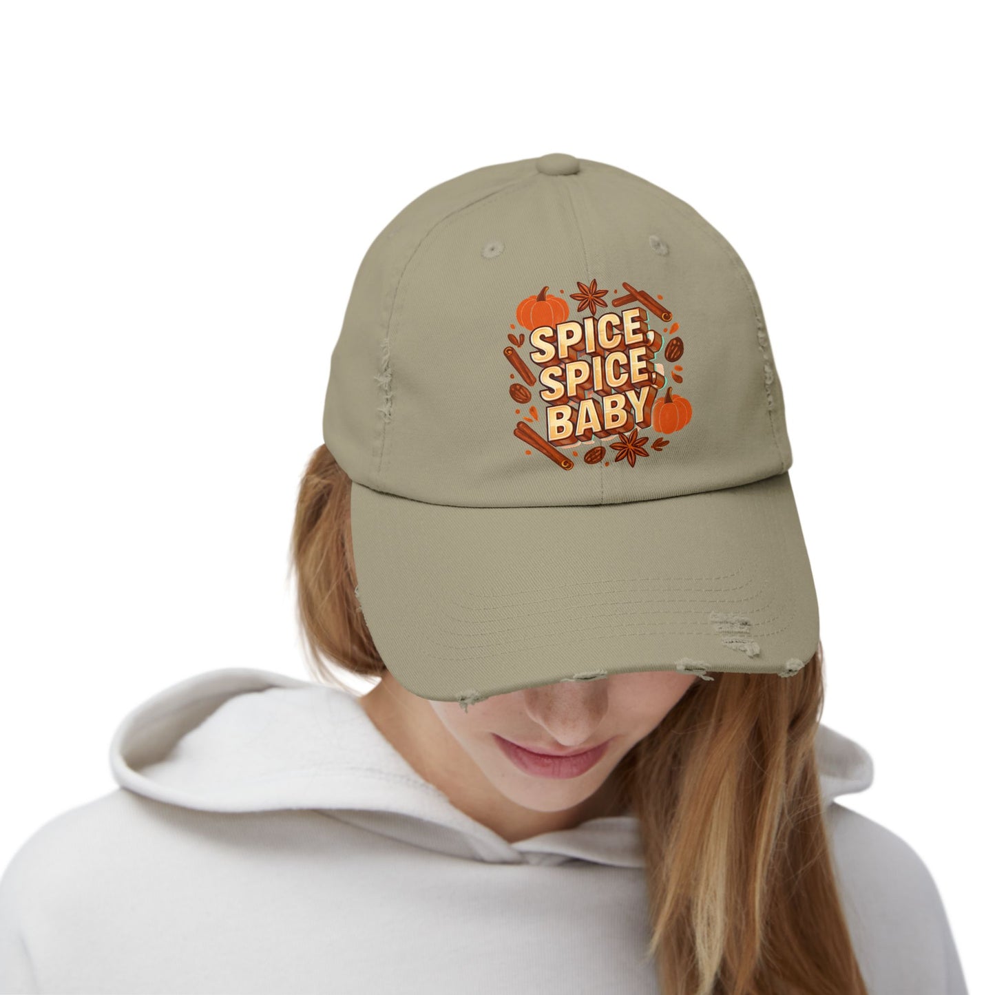 Spice Spice Baby Unisex Distressed Cap