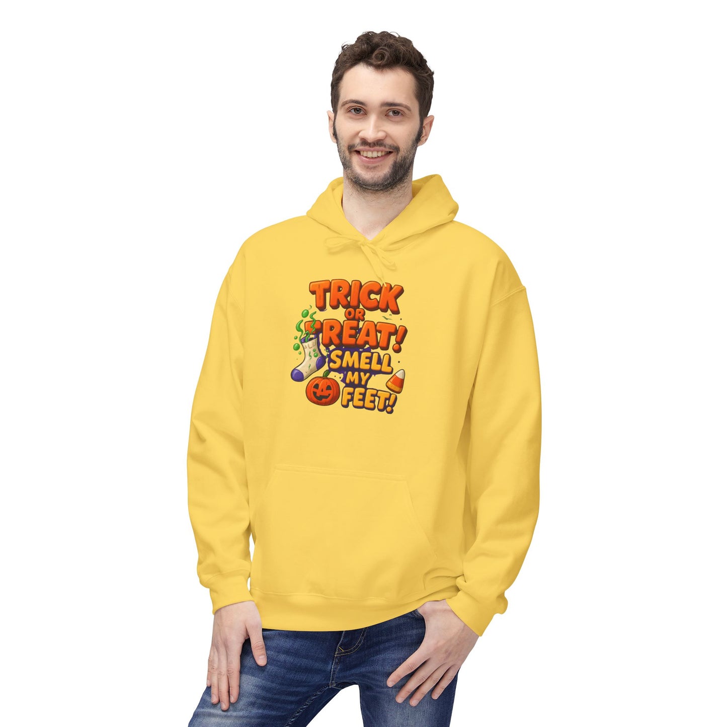 Trick or Treat, Smell my Feet Men's Hoodie