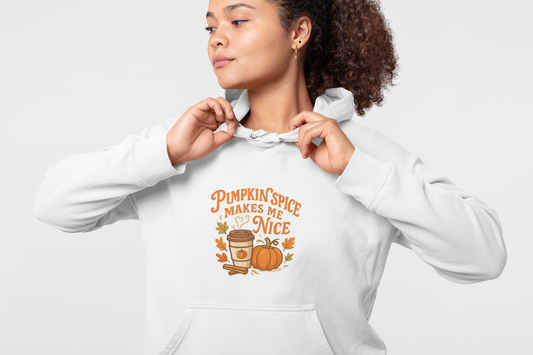 Pumpkin Spice Makes Me Nice Hoodie