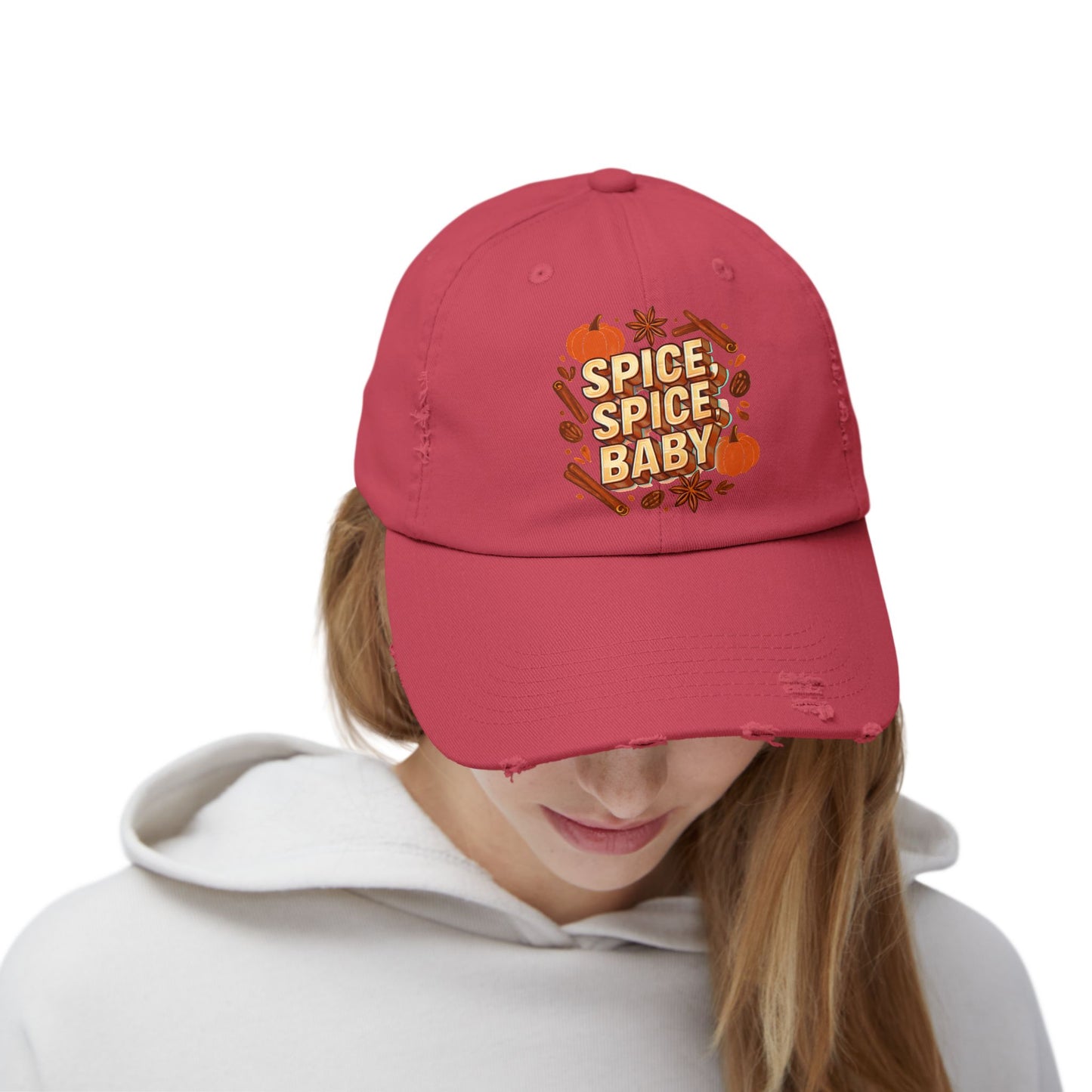 Spice Spice Baby Unisex Distressed Cap