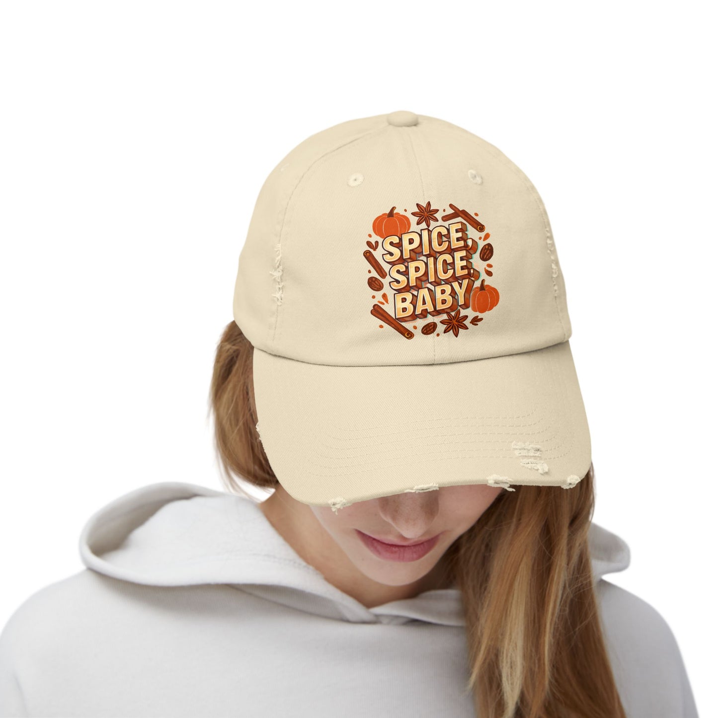 Spice Spice Baby Unisex Distressed Cap