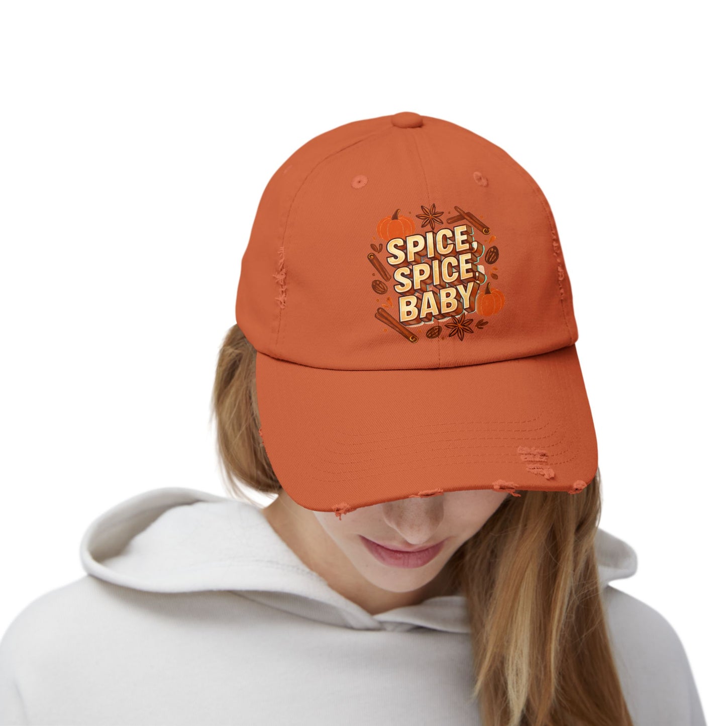 Spice Spice Baby Unisex Distressed Cap