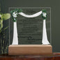 To My Daughter | I Will Love You Forever - Square Acrylic Plaque!