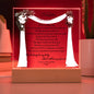 To My Daughter | I Will Love You Forever - Square Acrylic Plaque!