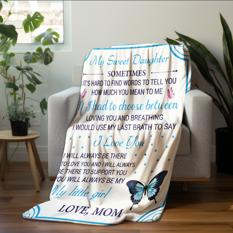 To My Sweet Daughter | FLM Arctic Fleece Blanket 50x60