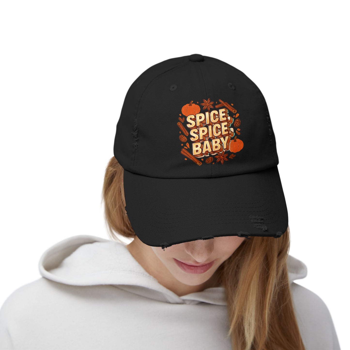 Spice Spice Baby Unisex Distressed Cap