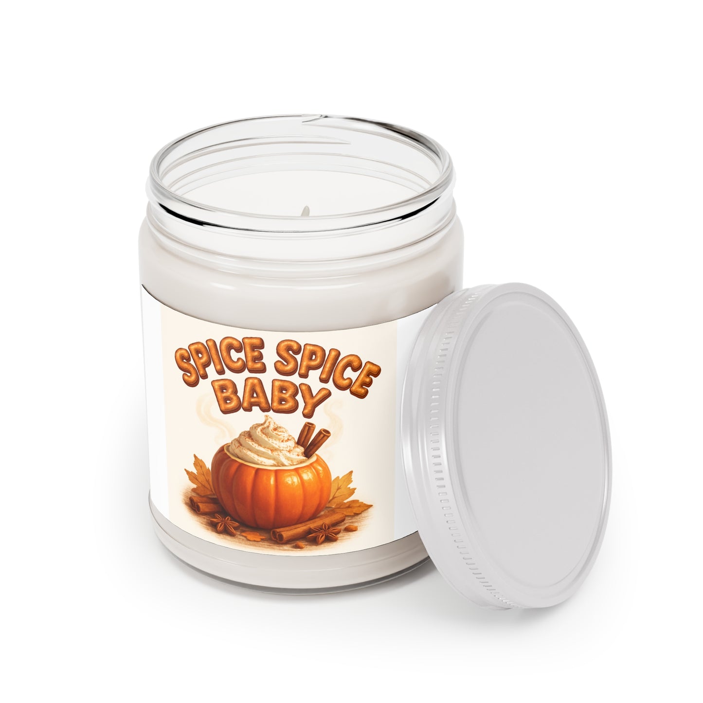Spice Spice Baby Soy Candles with White Lid, 9oz