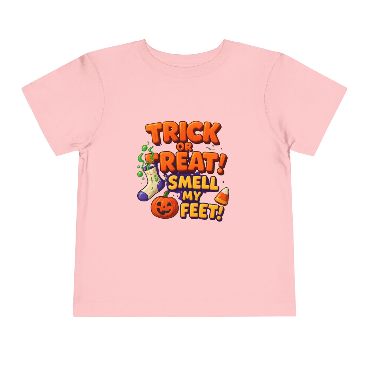 Toddler Trick or Treat Smell My Feet  Short Sleeve Tee