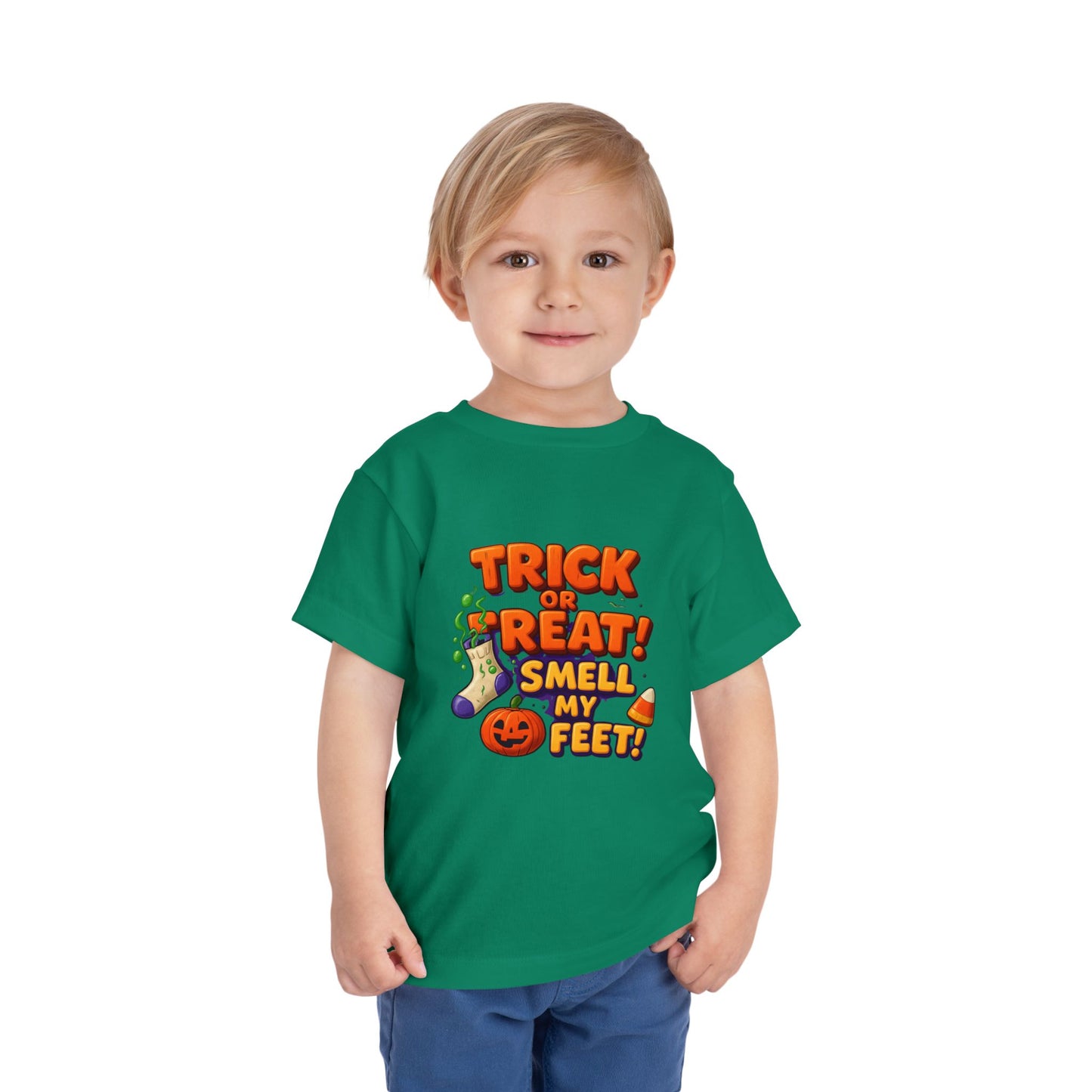 Toddler Trick or Treat Smell My Feet  Short Sleeve Tee