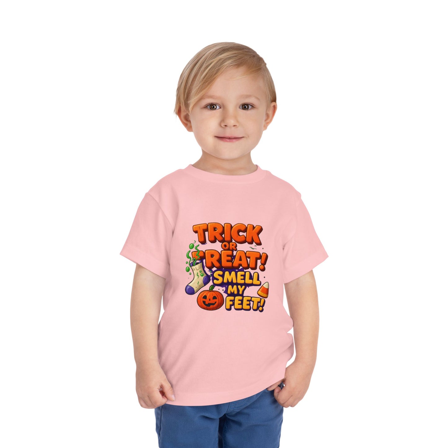 Toddler Trick or Treat Smell My Feet  Short Sleeve Tee