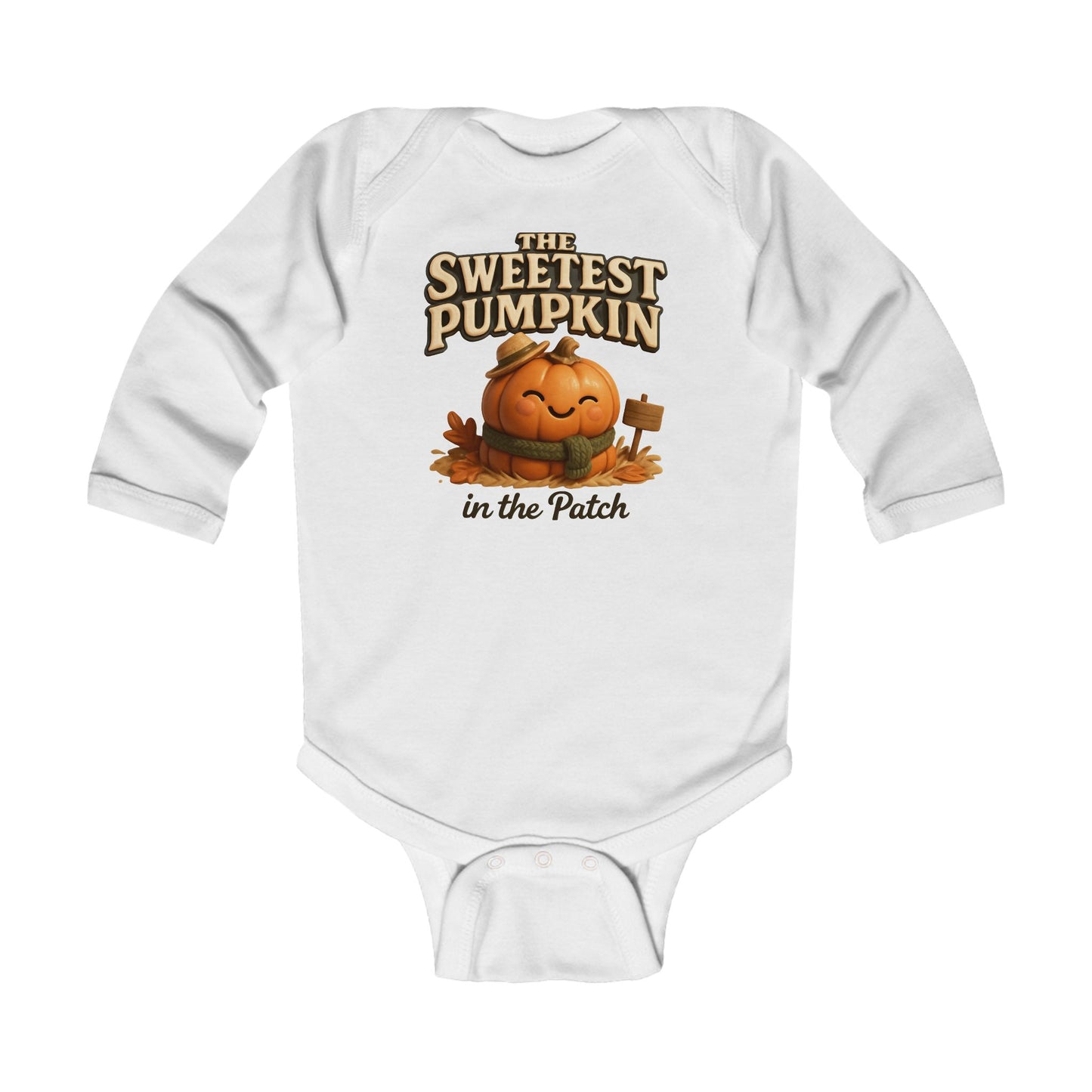 The Sweetest Pumpkin in the Patch Baby Long Sleeve Bodysuit