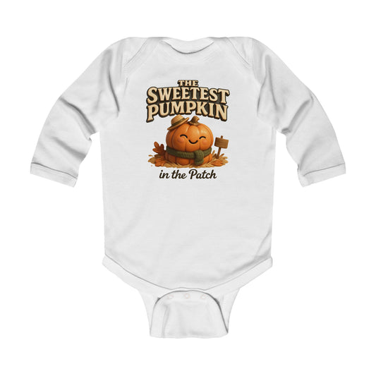 The Sweetest Pumpkin in the Patch Baby Long Sleeve Bodysuit