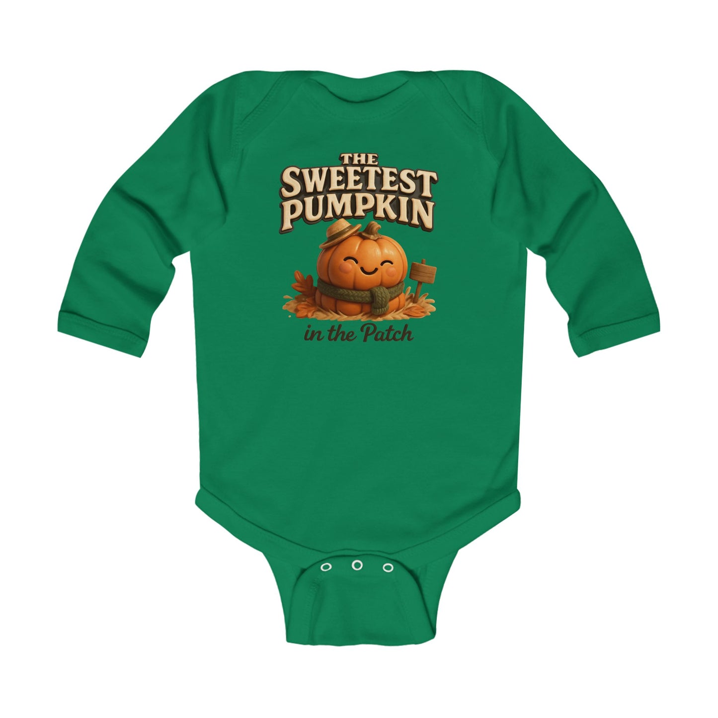 The Sweetest Pumpkin in the Patch Baby Long Sleeve Bodysuit