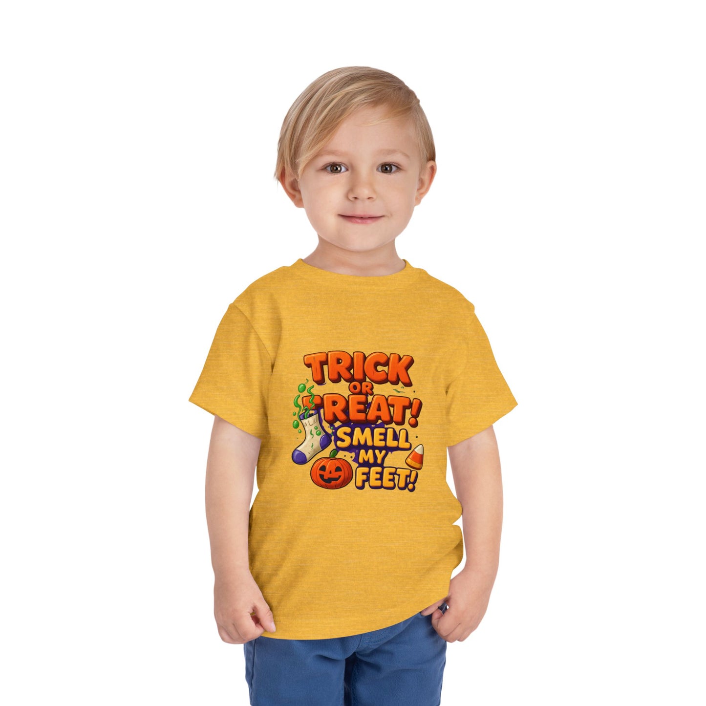 Toddler Trick or Treat Smell My Feet  Short Sleeve Tee