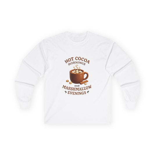 Hot cocoa mornings and marshmallow evenings.