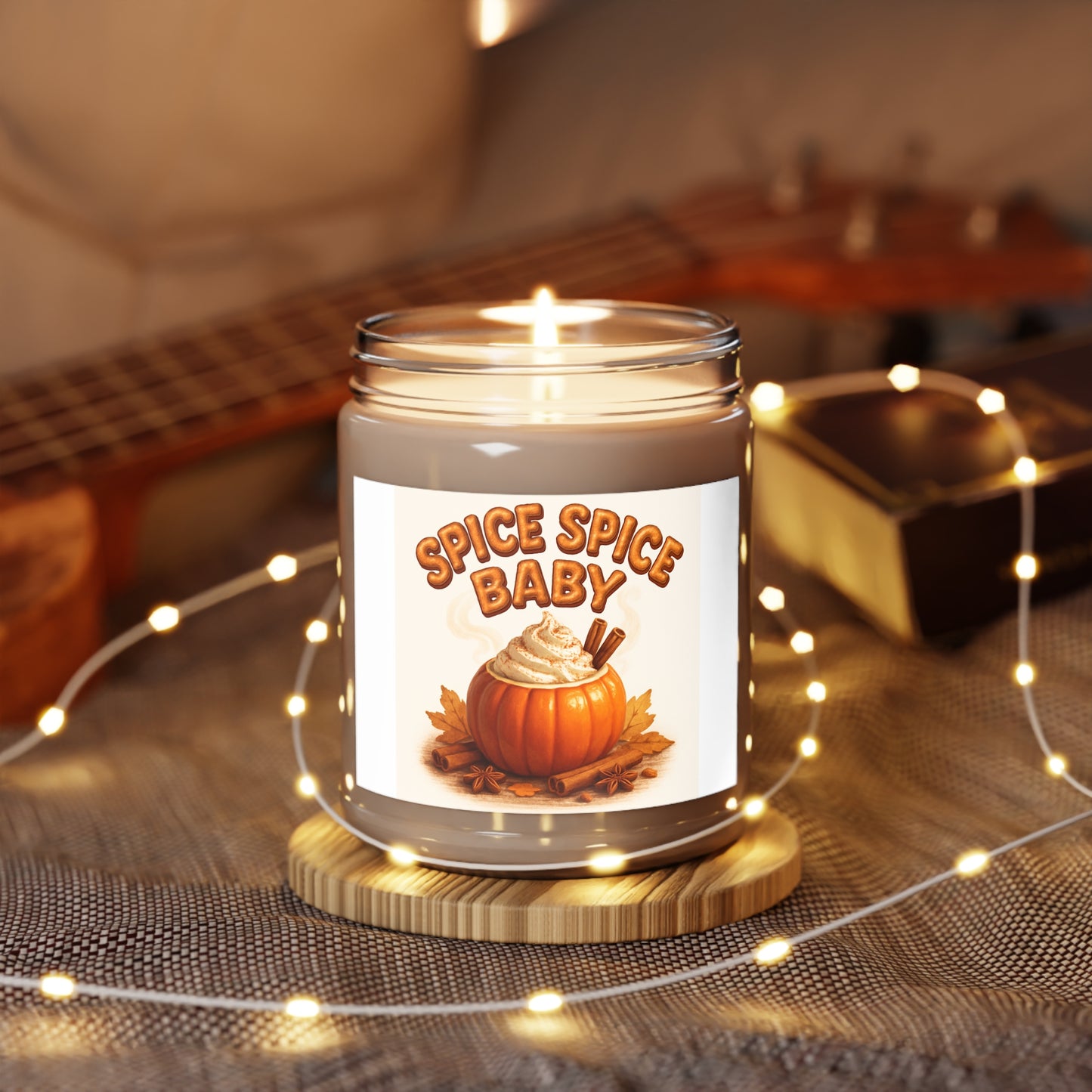 Spice Spice Baby Soy Candles with White Lid, 9oz