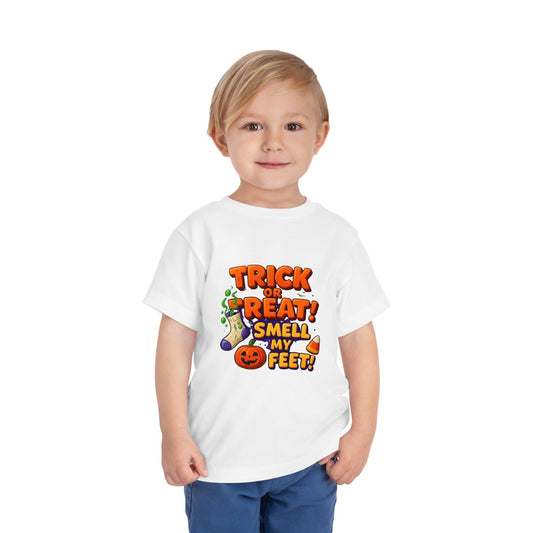 Toddler Trick or Treat Smell My Feet  Short Sleeve Tee
