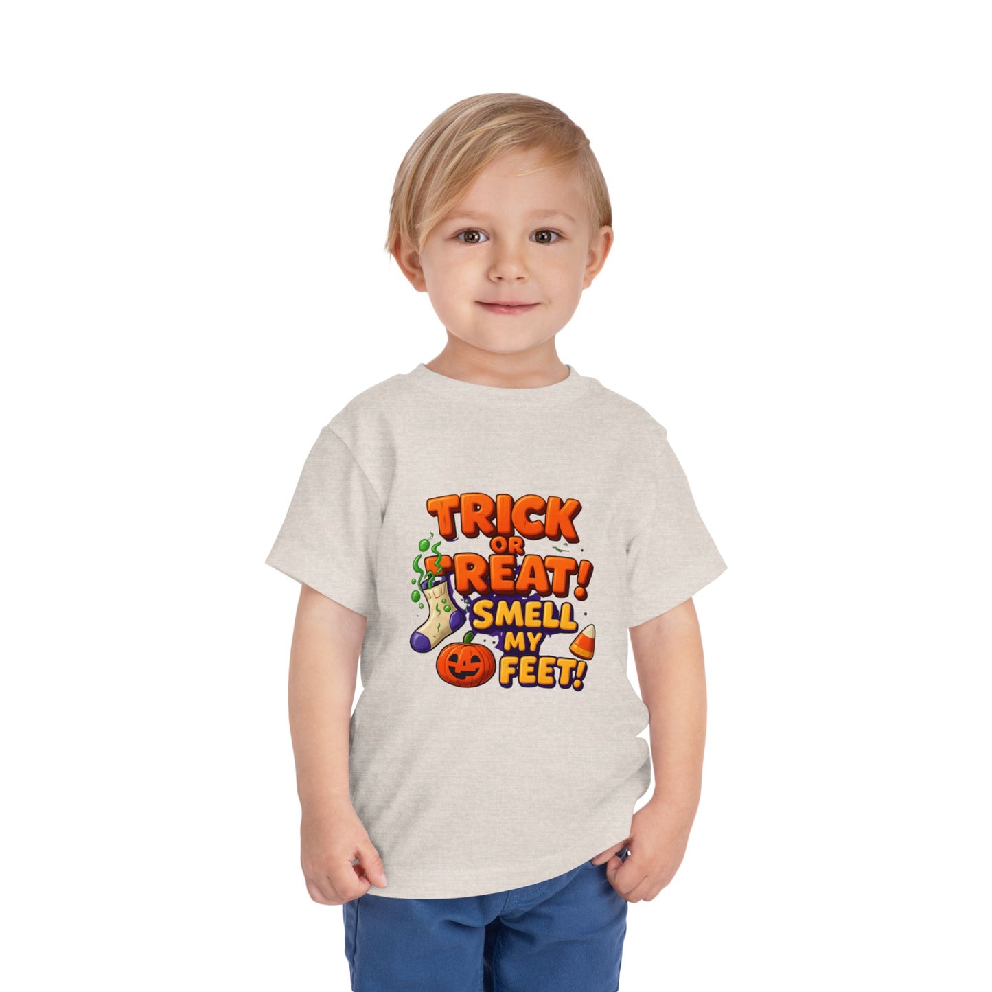 Toddler Trick or Treat Smell My Feet  Short Sleeve Tee