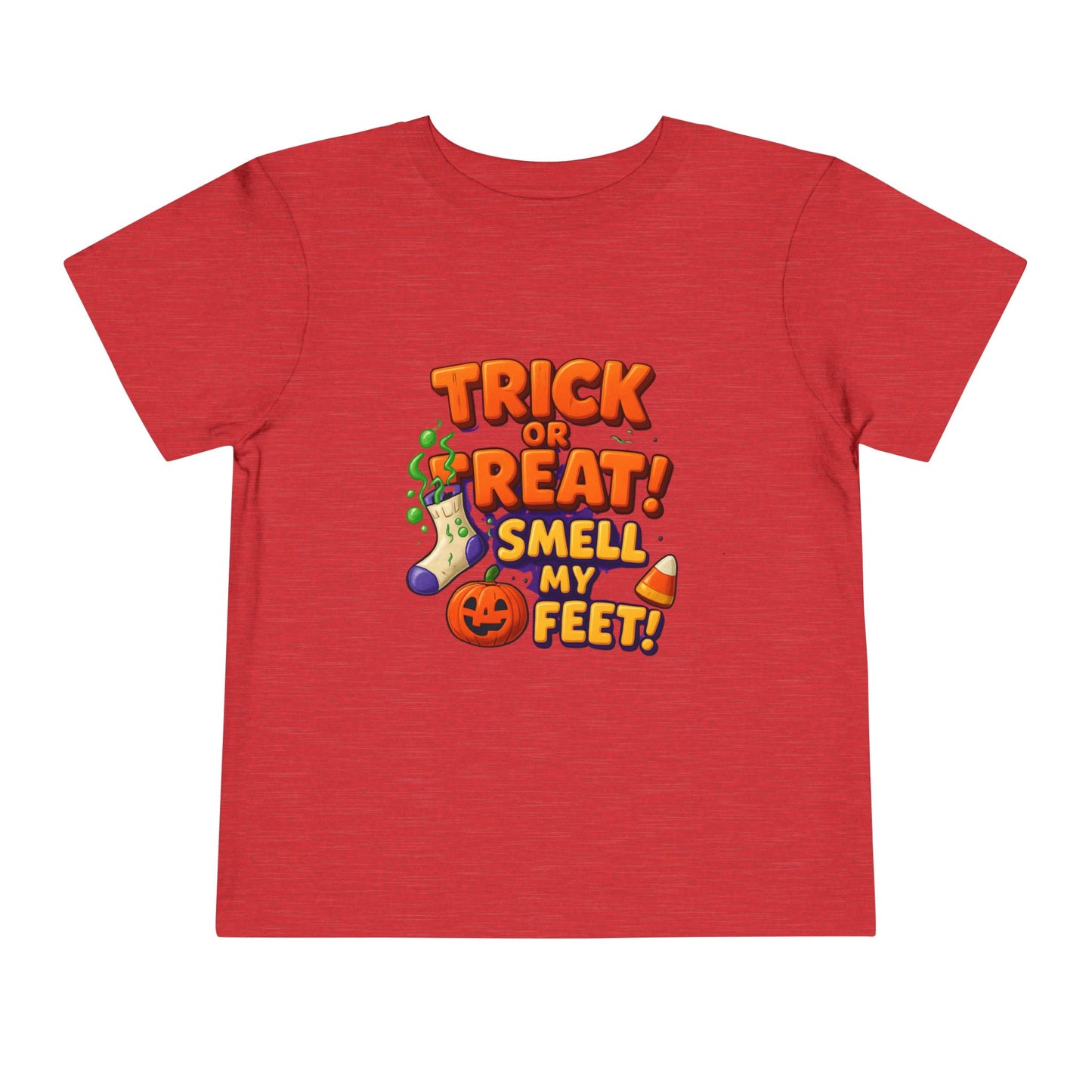 Toddler Trick or Treat Smell My Feet  Short Sleeve Tee
