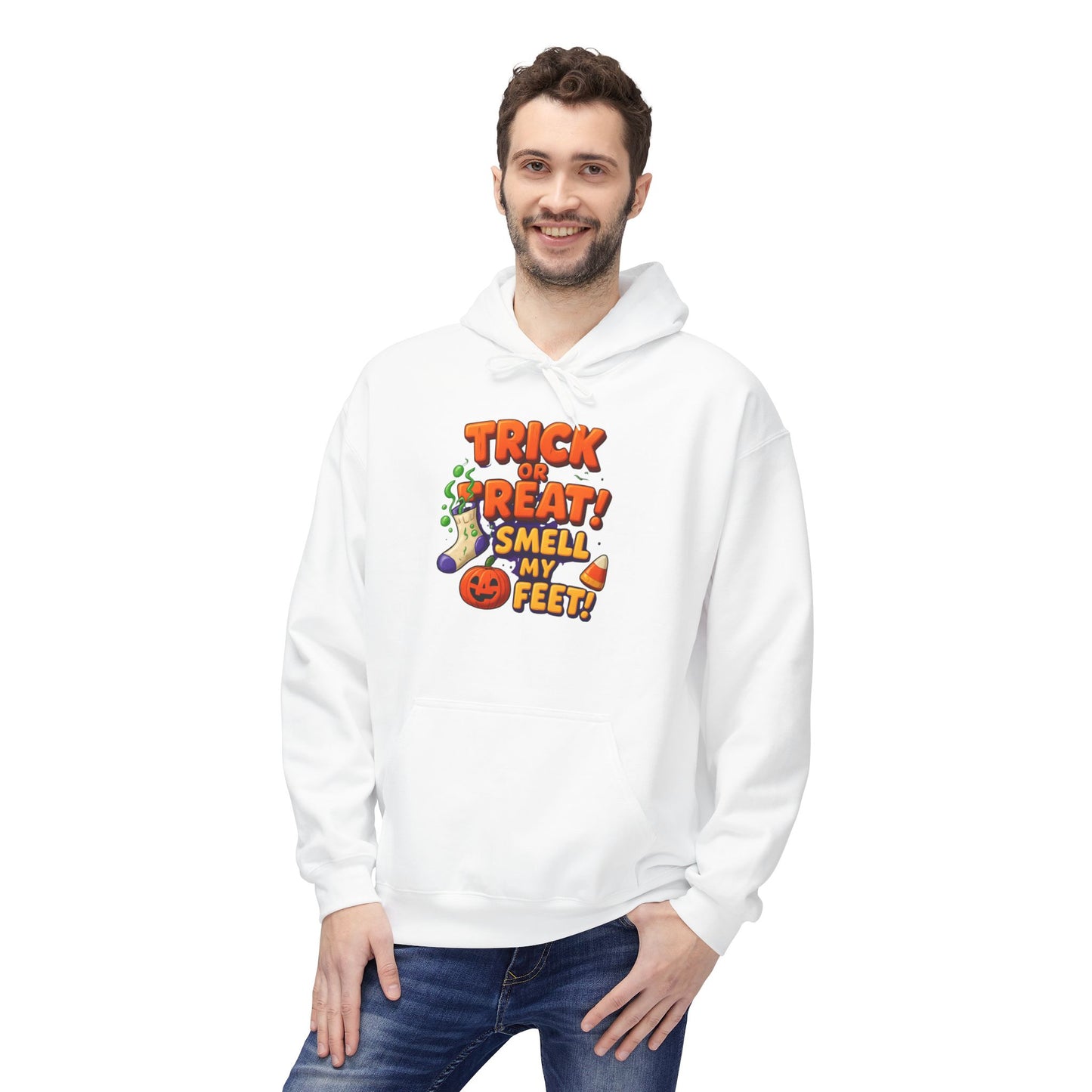 Trick or Treat, Smell my Feet Men's Hoodie