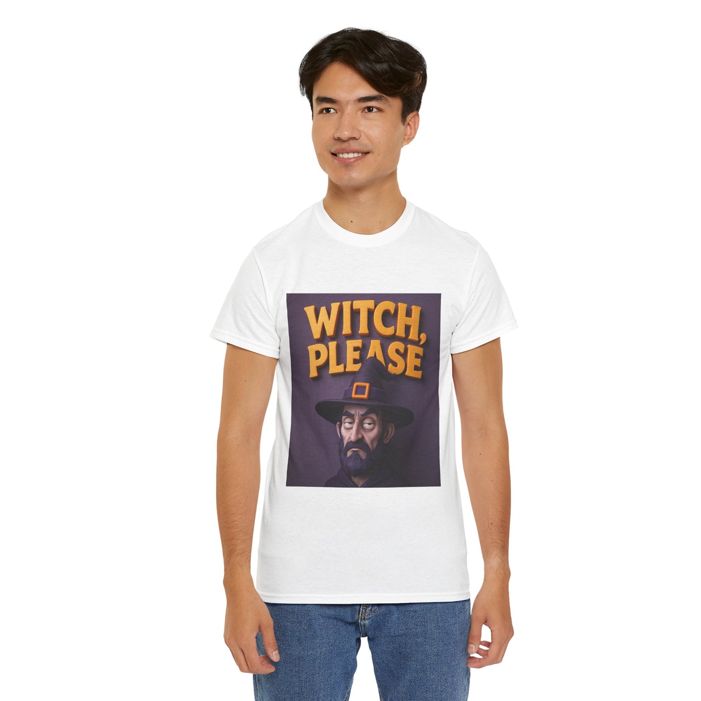 Witch, Please Male Unisex Heavy Cotton Tee