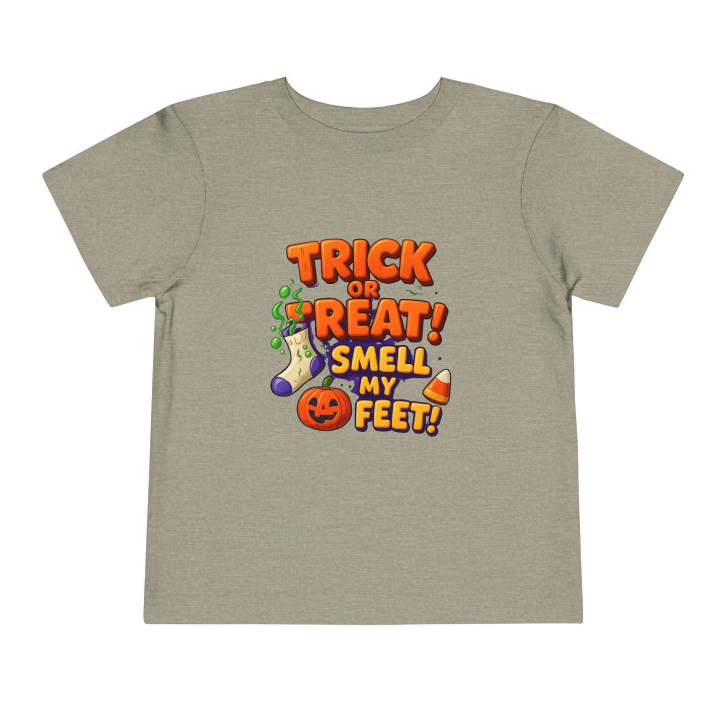 Toddler Trick or Treat Smell My Feet  Short Sleeve Tee
