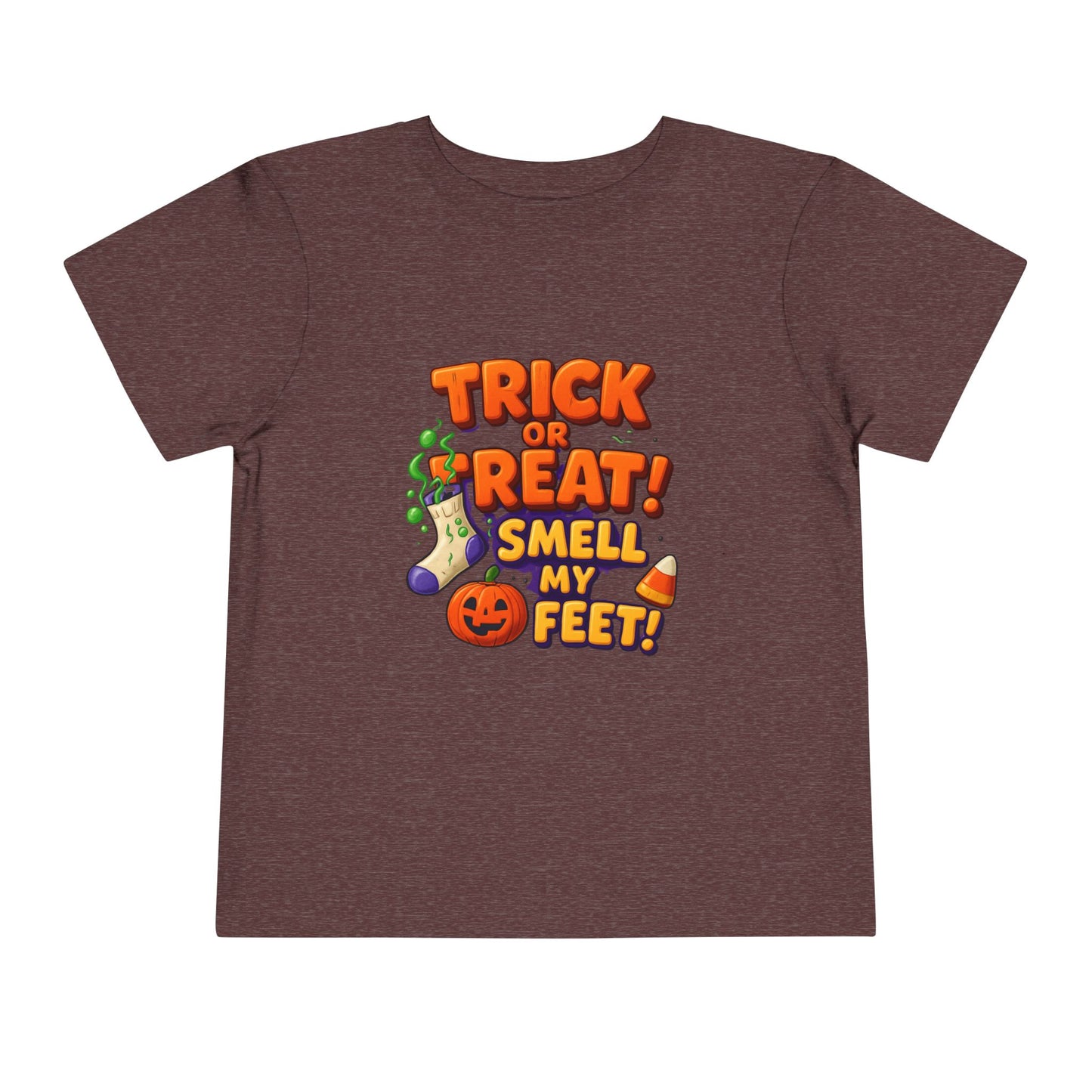 Toddler Trick or Treat Smell My Feet  Short Sleeve Tee