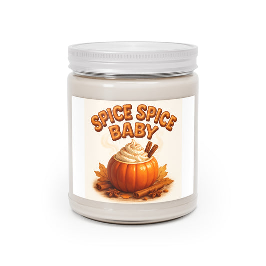 Spice Spice Baby Soy Candles with White Lid, 9oz